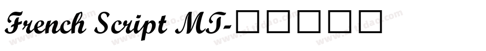 French Script MT字体转换